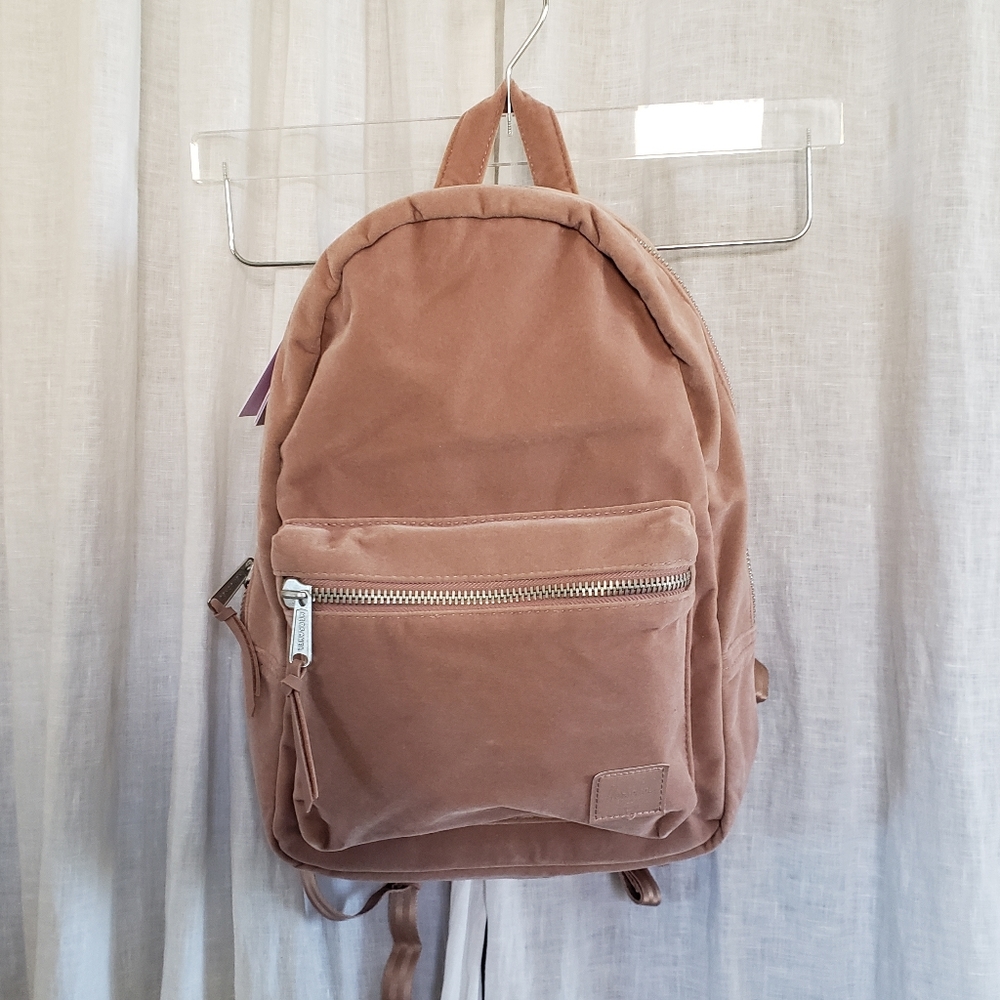 Herschel velvet XS Grove backpack in Ash Rose